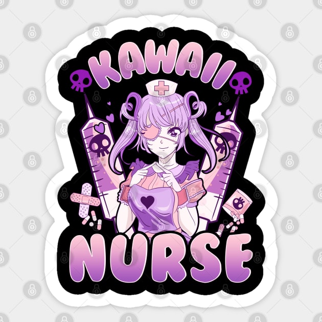 Anime Girl Nurse Design Gift Sticker by creative